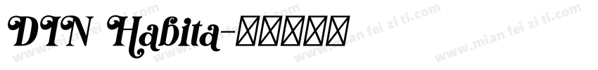 DIN Habita字体转换